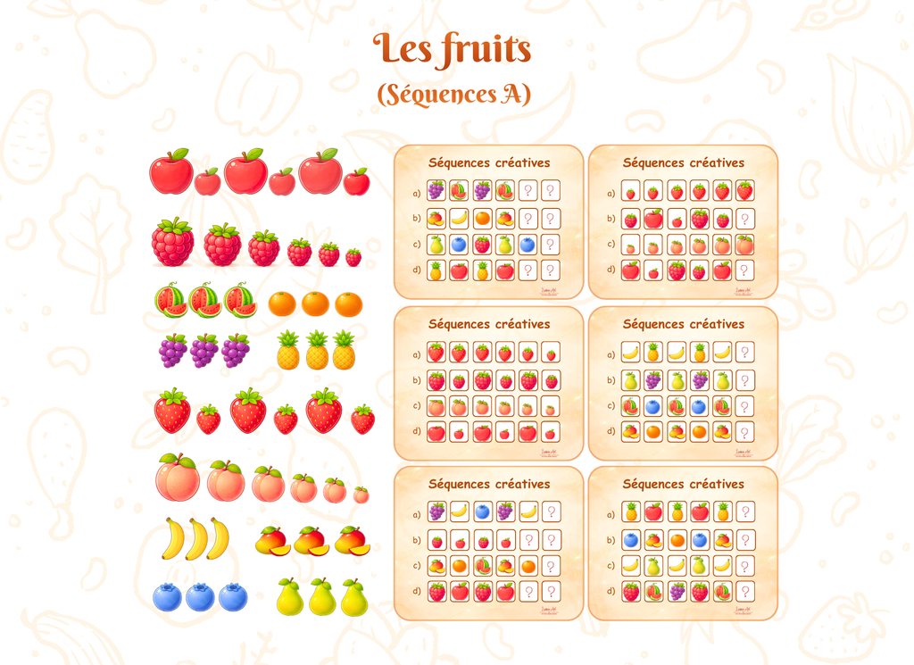 Fruits – Séquences créatives