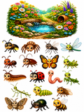 Bestioles (aimants éducatifs)