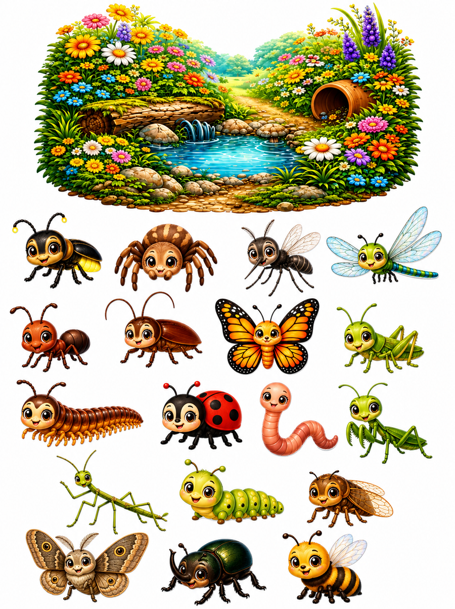 Bestioles (aimants éducatifs)