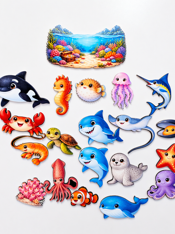 Animaux marins (aimants éducatifs)